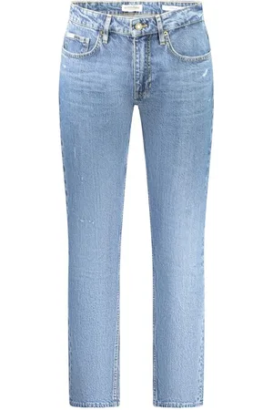 Guess Jeans, Heren, Blauw, W29 L32, Katoen, Blauwe Katoenen Heren Slim Jeans
