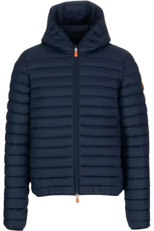 save the duck Jassen, Heren, Blauw, XL, Nylon, Heren Donkerblauwe Nylon Jas