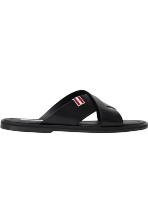 Bally Schoenen, Heren, Zwart, 43 EU, Stijlvolle Leren Sandalen Casual Stijl