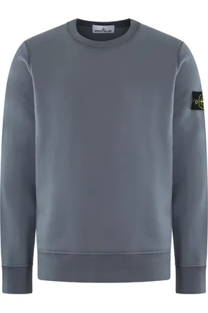 Stone Island Sweatshirts & Hoodies, Heren, Blauw, 2Xl, Blauwe Logo-patch Sweater