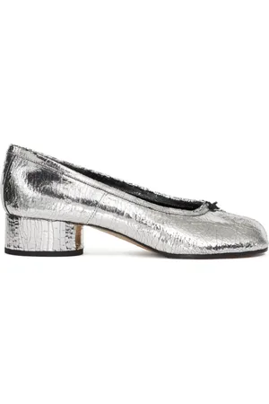 Maison Margiela Schoenen, Dames, Grijs, 36 EU, Leer, Tabi Ballerina Schoenen