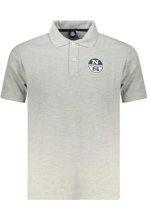 North Sails Tops, Heren, Grijs, 2Xl, Katoen, Klassieke Katoenen Poloshirt