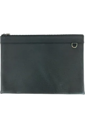 LOUIS VUITTON Pre-owned, Heren, Zwart, ONE Size, Leer, Pre-owned Leather clutches