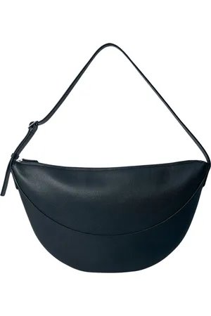 The Row Tassen, Dames, Zwart, ONE Size, Leer, Lichtgewicht leren schoudertas