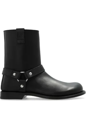 Loewe Schoenen, Dames, Zwart, 37 EU, Leer, Zwarte Campo Bikerlaarzen