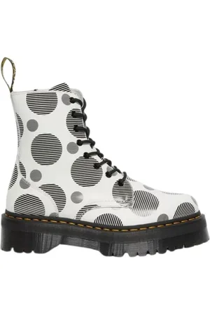Dr. Martens Schoenen, Dames, Veelkleurig, 38 EU, Leer, Polka Dot Smooth Jadon Boots