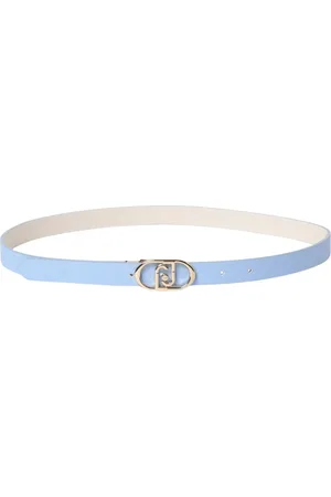 Liu Jo Accessoires, Dames, Blauw, S, Leer, Dubbelzijdige gesp riem stijlvolle accessoire