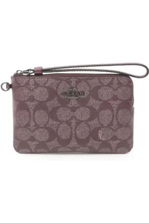 Coach Pre-owned, Dames, Rood, ONE Size, Leer, Pre-owned Leather pouches