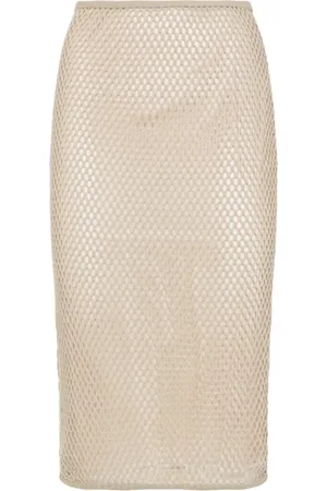 Prada Rokken, Dames, , S, Katoen, Neutrale Stijl Rok