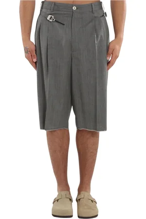 MAGLIANO Korte broeken, Heren, Grijs, M, Wol, Wollen Shorts Regulator