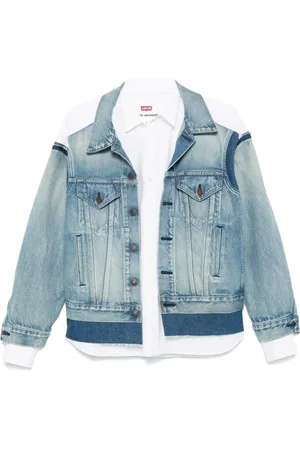 JUNYA WATANABE Jassen, Dames, Blauw, S, Indigo Wit Damesjas