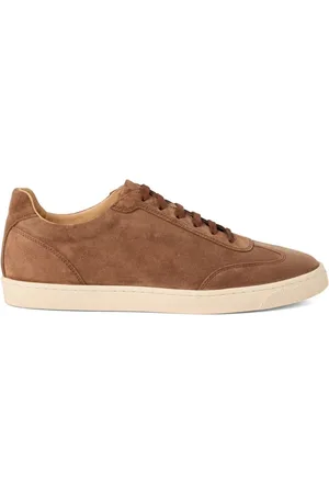 Brunello Cucinelli Schoenen, Heren, Bruin, 41 EU, Suède, Suède Sneakers
