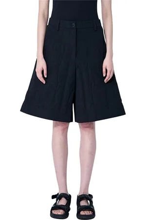 Cecilie Bahnsen Korte broeken, Dames, Zwart, M, Bloemrijk Geborduurde Annika Shorts