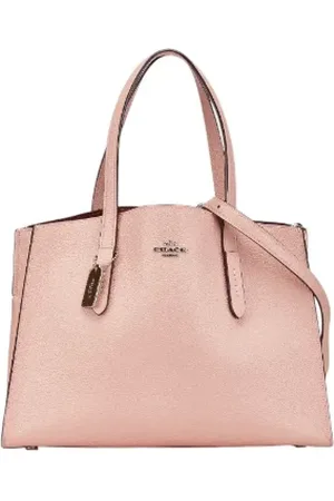 Coach Pre-owned, Dames, Roze, ONE Size, Leer, Pre-owned Leather totes