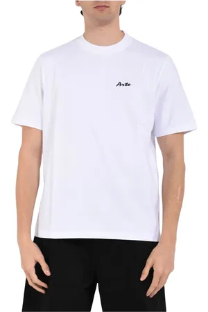 Arte Antwerp Tops, Heren, Wit, 3Xl, Katoen, Elementen Print T-shirt