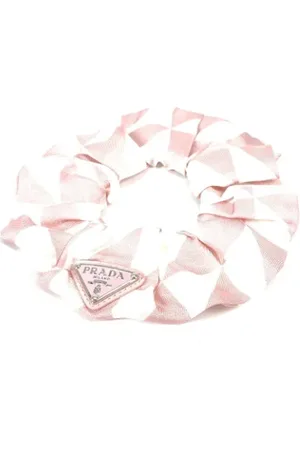Prada Pre-owned, Dames, Roze, ONE Size, Pre-owned Silk hair-accessories