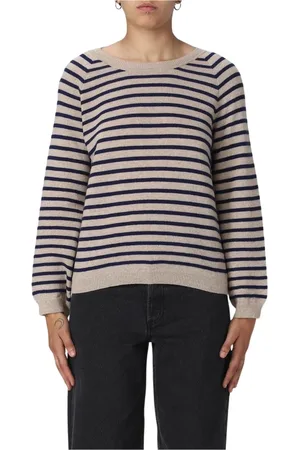 A.P.C. Truien, Dames, , L, Kasjmier, Gestreepte Cashmere Pullover Sweater