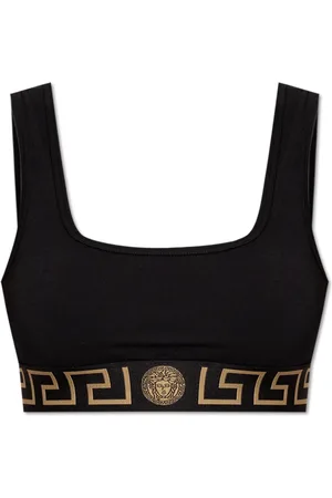 VERSACE Sport, Dames, Zwart, M, Katoen, Lingerie Top