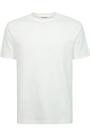 Jil Sander Tops, Dames, Wit, L, Katoen, Witte Katoenen T-shirt