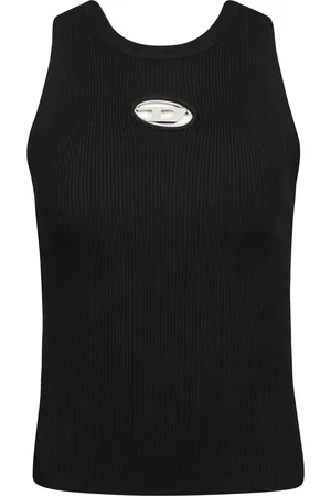 Diesel Tops, Dames, Zwart, M, Gebreide Tanktop