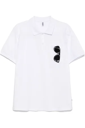 Moschino Tops, Heren, Wit, S, Witte T-shirts en Polos