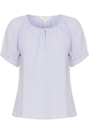 Part Two Blouses & Shirts, Dames, Blauw, XL, Linnen, Vrouwelijke Heather Linnen Blouse