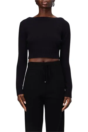 Max Mara Truien, Dames, Blauw, L, Kasjmier, Kasjmier Gebreide Trui Broek Set
