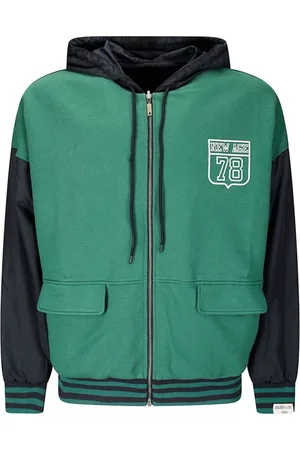 Golden Goose Sweatshirts & Hoodies, Heren, Groen, S, Groene Hoodie Sweater Jas