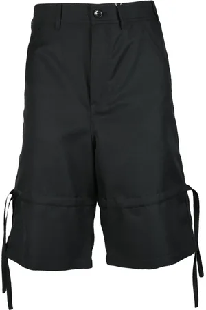 Comme des Garçons Korte broeken, Heren, Zwart, M, Polyester, Bermuda