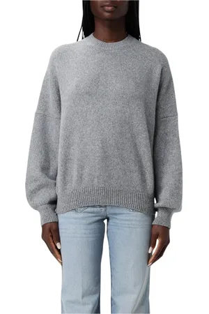 Khaite Truien, Dames, Grijs, S, Kasjmier, Grijze Relaxte Pasvorm Sweater