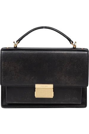 Golden Goose Tassen, Dames, Zwart, ONE Size, Venetië Leren Handtas in Zwart