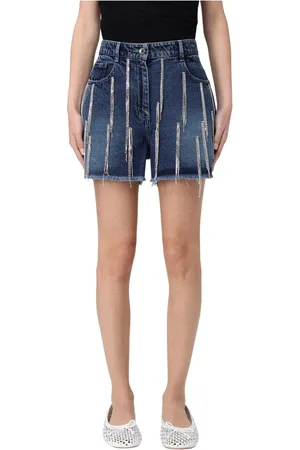 Patrizia Pepe Korte broeken, Dames, Blauw, W29, Denim, Stijlvolle Korte Jurk voor Vrouwen