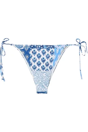 MC2 SAINT BARTH Badkleding, Dames, Veelkleurig, S, Patchwork Print Bikini Broekjes