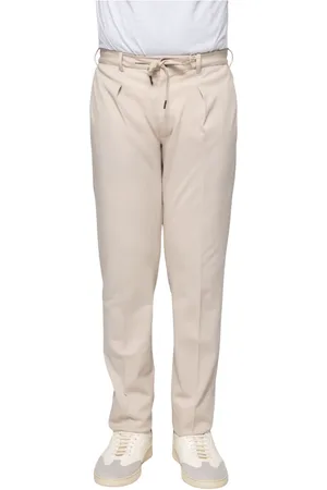 Circolo Broeken, Heren, , XL, Heren Piquet Broek Kokosnoot
