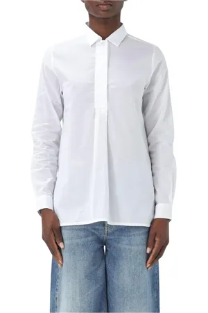 FAY Blouses & Shirts, Dames, Wit, XS, Klassieke Witte Lange Mouw Shirt