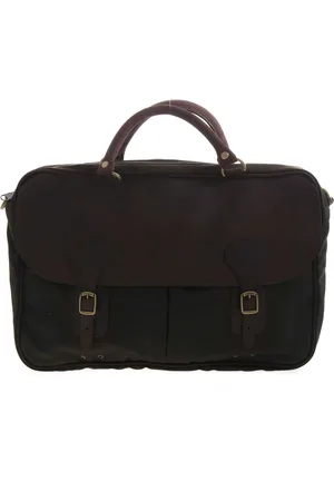 Barbour Tassen, Heren, Bruin, ONE Size, Wax Leren Schoudertas Aktetas