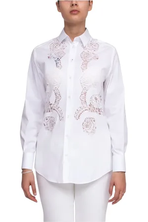 Dolce & Gabbana Blouses & Shirts, Dames, Wit, XS, Wit Optisch Dames Overhemd