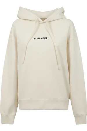 Jil Sander Sweatshirts & Hoodies, Dames, , L, Katoen, Katoenen sweatshirt met contrastlogo