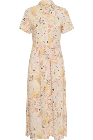 Part Two Kleedjes, Dames, Veelkleurig, S, Paisley Print Overhemdjurk Roselilpw