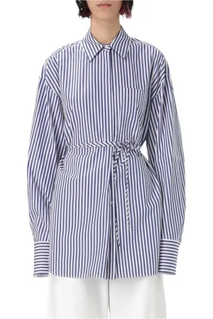 Sportmax Blouses & Shirts, Dames, Blauw, 2Xs, Klassieke Blauwe Button-Up Shirt
