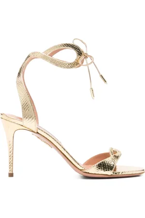 Aquazzura Schoenen, Dames, Geel, 36 EU, Elegante Zomer Sandalen