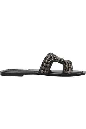 Steve Madden Schoenen, Dames, Zwart, 41 EU, Glamoureuze Strappy Sandalen
