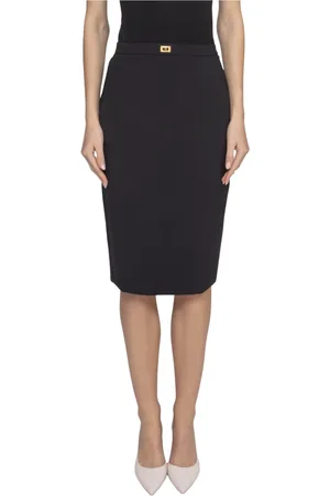 Elisabetta Franchi Rokken, Dames, Zwart, L, Zwarte Dames Rok 110