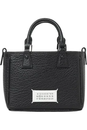 Maison Margiela Tassen, Dames, Zwart, ONE Size, Leer, Zwarte Leren Mini Tas Stijlvol Veelzijdig