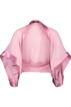 Vera Mont Jassen, Dames, Roze, S, Chiffon, Elegante Chiffon Stola met 3/4 Mouwen
