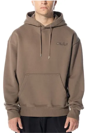 OLAF HUSSEIN Sweatshirts & Hoodies, Heren, Bruin, L, Hoodies