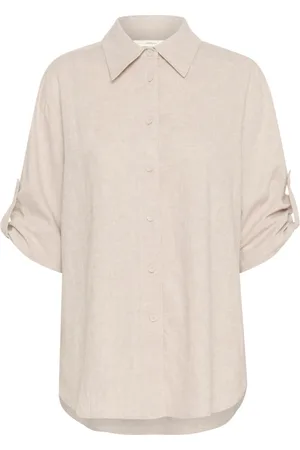 INWEAR Blouses & Shirts, Dames, , M, Linnen, Relaxte Blouse Haze Melange