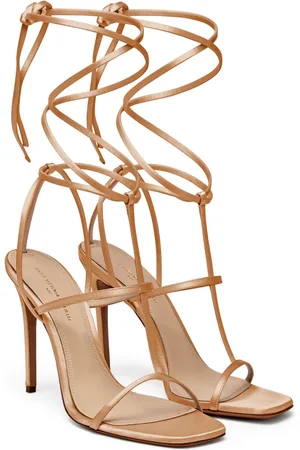 MVP Wardrobe Schoenen, Dames, Bruin, 36 EU, Satijn, Saint Tropez Sandalen