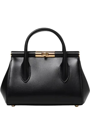 Dolce & Gabbana Tassen, Dames, Zwart, ONE Size, Leer, Zwarte Top Handtas