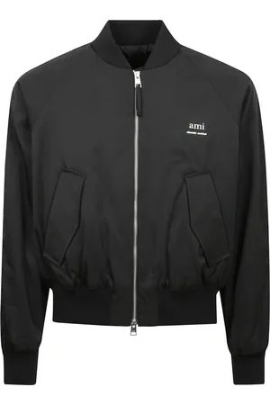 Ami Jassen, Heren, Zwart, M, Katoen, Bomberjack van nylon en katoen